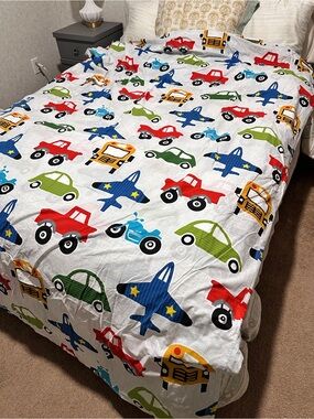 The Company Kids Percale Twin Going Places Duvet Cover 70x90